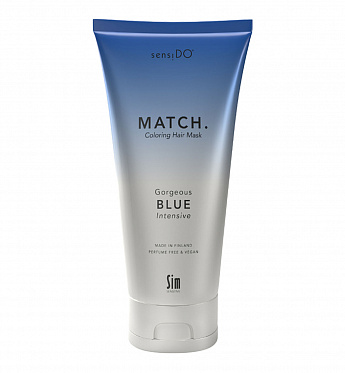 SensiDo Match Gorgeous Blue оттеночная маска синяя 200 мл 