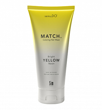 SensiDo Match Bright Yellow оттеночная маска неоновая желтая 200 мл 